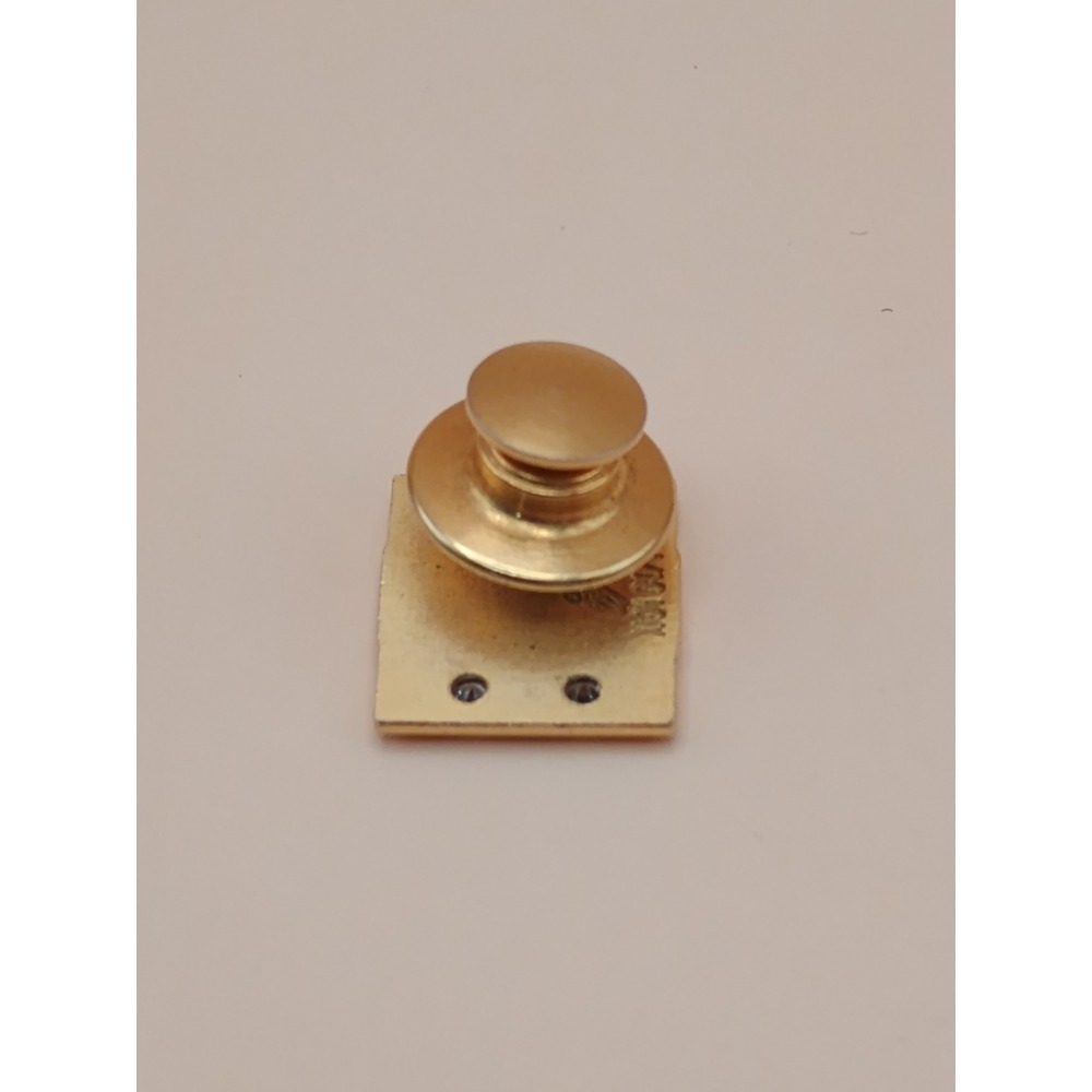 ClubCorp Lapel Pin 1/10 10K Gold Filled Two Tone Corporate Logo Pin with Stones - Picture 3 of 4